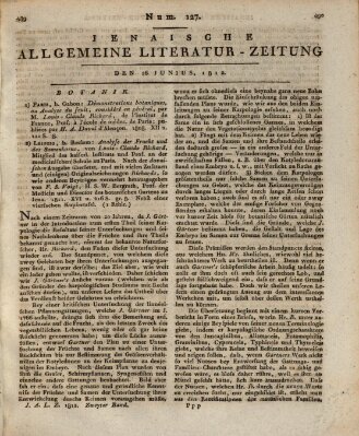 Jenaische allgemeine Literatur-Zeitung vom Jahre ... Freitag 26. Juni 1812