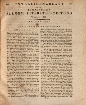 Jenaische allgemeine Literatur-Zeitung vom Jahre ... Mittwoch 13. Mai 1812