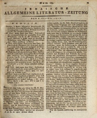 Jenaische allgemeine Literatur-Zeitung vom Jahre ... Montag 6. Juli 1812