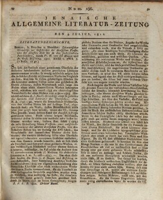 Jenaische allgemeine Literatur-Zeitung vom Jahre ... Donnerstag 9. Juli 1812