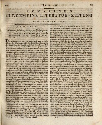 Jenaische allgemeine Literatur-Zeitung vom Jahre ... Dienstag 4. August 1812