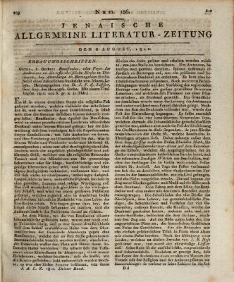 Jenaische allgemeine Literatur-Zeitung vom Jahre ... Donnerstag 6. August 1812