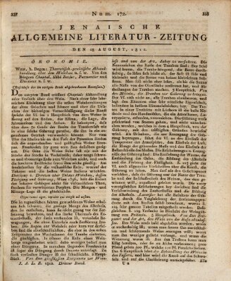 Jenaische allgemeine Literatur-Zeitung vom Jahre ... Freitag 28. August 1812