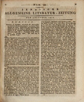 Jenaische allgemeine Literatur-Zeitung vom Jahre ... Freitag 30. Oktober 1812