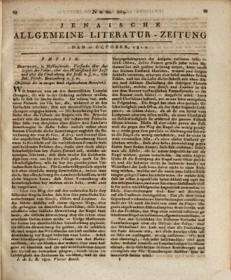 Jenaische allgemeine Literatur-Zeitung vom Jahre ... Montag 12. Oktober 1812