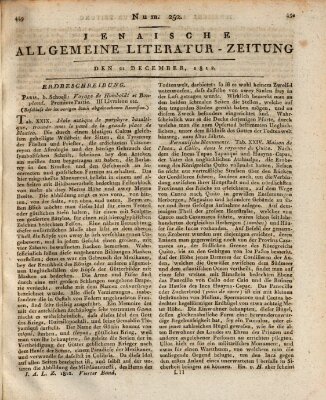 Jenaische allgemeine Literatur-Zeitung vom Jahre ... Montag 21. Dezember 1812