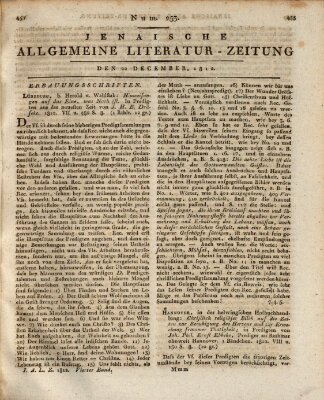 Jenaische allgemeine Literatur-Zeitung vom Jahre ... Dienstag 22. Dezember 1812