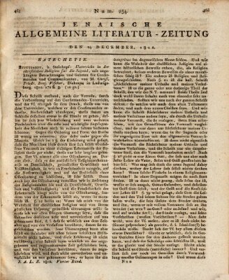 Jenaische allgemeine Literatur-Zeitung vom Jahre ... Donnerstag 24. Dezember 1812