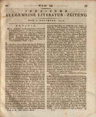 Jenaische allgemeine Literatur-Zeitung vom Jahre ... Donnerstag 31. Dezember 1812