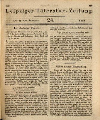 Leipziger Literaturzeitung Dienstag 28. Januar 1812