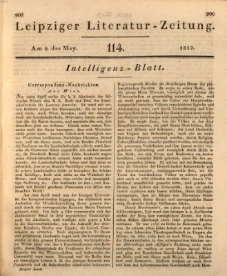 Leipziger Literaturzeitung Samstag 9. Mai 1812