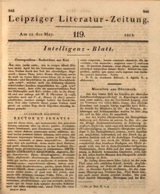 Leipziger Literaturzeitung Freitag 15. Mai 1812