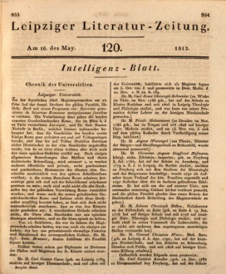 Leipziger Literaturzeitung Samstag 16. Mai 1812