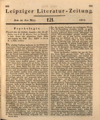 Leipziger Literaturzeitung Montag 18. Mai 1812