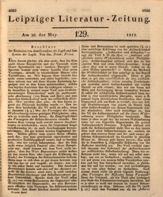 Leipziger Literaturzeitung Dienstag 26. Mai 1812