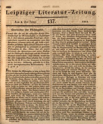 Leipziger Literaturzeitung Donnerstag 4. Juni 1812