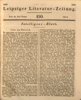 Leipziger Literaturzeitung Freitag 19. Juni 1812