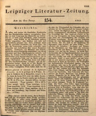 Leipziger Literaturzeitung Mittwoch 24. Juni 1812