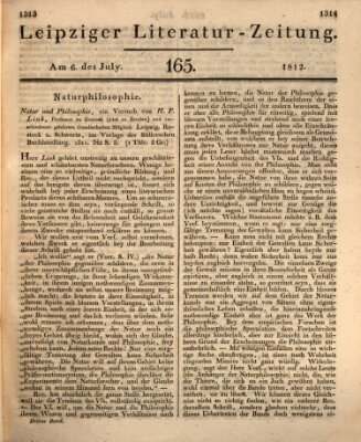 Leipziger Literaturzeitung Montag 6. Juli 1812