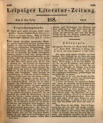 Leipziger Literaturzeitung Donnerstag 9. Juli 1812