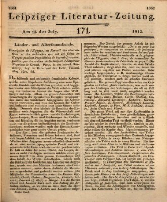 Leipziger Literaturzeitung Montag 13. Juli 1812