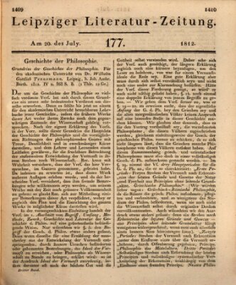 Leipziger Literaturzeitung Montag 20. Juli 1812