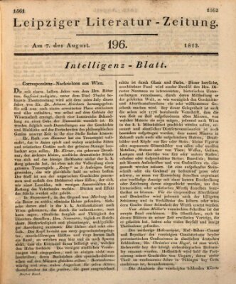 Leipziger Literaturzeitung Freitag 7. August 1812