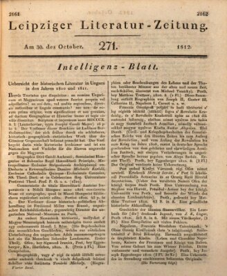 Leipziger Literaturzeitung Freitag 30. Oktober 1812