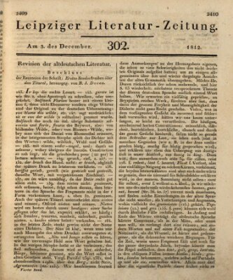 Leipziger Literaturzeitung Donnerstag 3. Dezember 1812