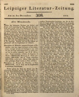 Leipziger Literaturzeitung Donnerstag 10. Dezember 1812