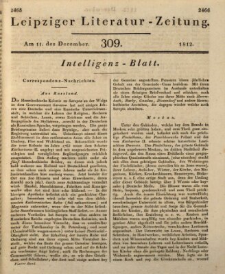 Leipziger Literaturzeitung Freitag 11. Dezember 1812