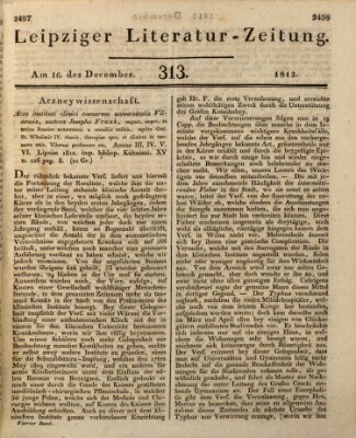 Leipziger Literaturzeitung Mittwoch 16. Dezember 1812