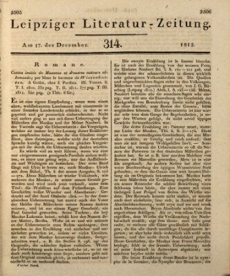 Leipziger Literaturzeitung Donnerstag 17. Dezember 1812