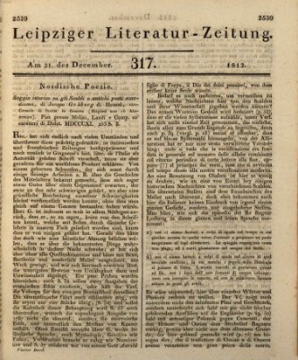 Leipziger Literaturzeitung Montag 21. Dezember 1812