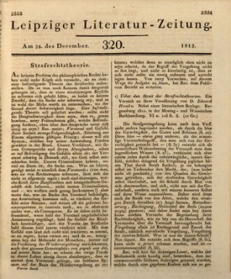 Leipziger Literaturzeitung Donnerstag 24. Dezember 1812