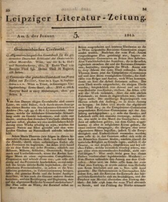 Leipziger Literaturzeitung Dienstag 5. Januar 1813