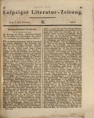 Leipziger Literaturzeitung Dienstag 5. Januar 1813