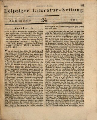 Leipziger Literaturzeitung Montag 25. Januar 1813