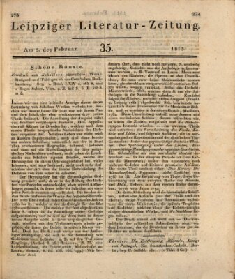 Leipziger Literaturzeitung Freitag 5. Februar 1813