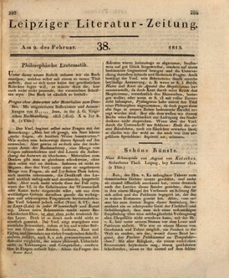 Leipziger Literaturzeitung Dienstag 9. Februar 1813