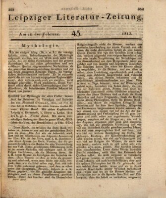 Leipziger Literaturzeitung Dienstag 16. Februar 1813