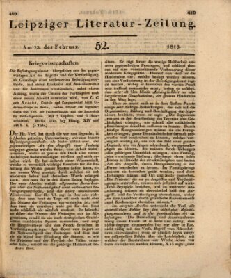 Leipziger Literaturzeitung Dienstag 23. Februar 1813