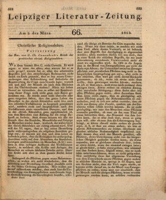 Leipziger Literaturzeitung Dienstag 9. März 1813