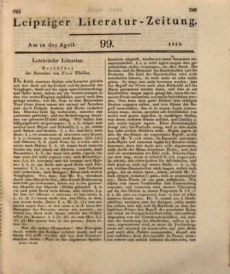 Leipziger Literaturzeitung Mittwoch 14. April 1813