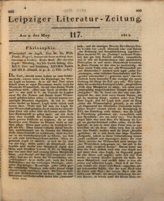 Leipziger Literaturzeitung Dienstag 4. Mai 1813