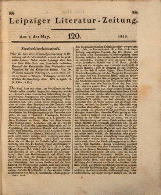 Leipziger Literaturzeitung Freitag 7. Mai 1813