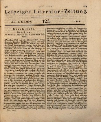 Leipziger Literaturzeitung Dienstag 11. Mai 1813