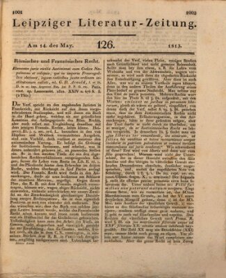 Leipziger Literaturzeitung Freitag 14. Mai 1813