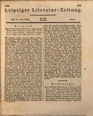 Leipziger Literaturzeitung Freitag 21. Mai 1813