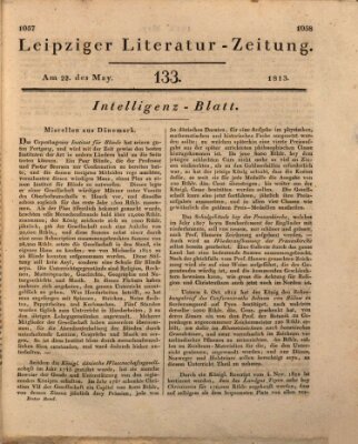 Leipziger Literaturzeitung Samstag 22. Mai 1813